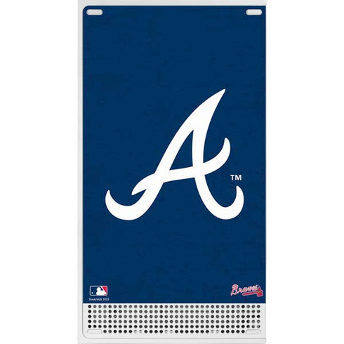 MLB Atlanta Braves - Solid Distressed Xbox Series S Console Skin